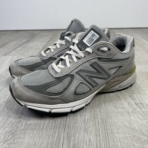 New Balance Womens 990 V4 Gray Running Shoes Size 8.5 B USA Made W990GL4 L